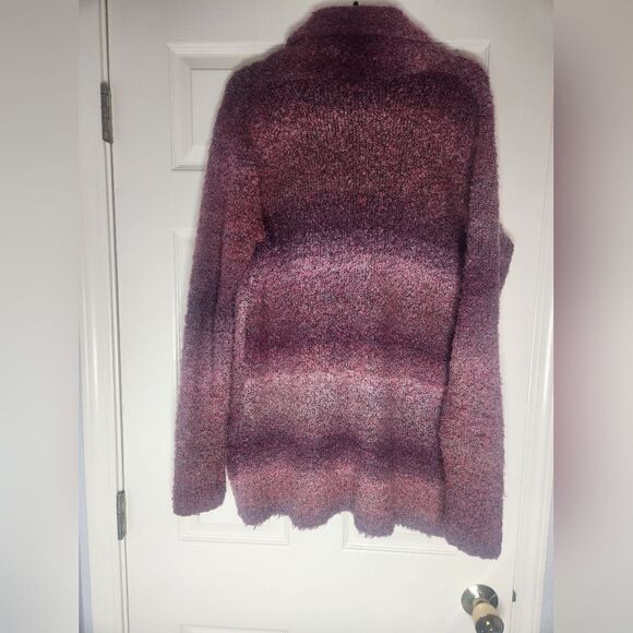 Woolrich L Multicolored Lgslv TOGGLE Button  Sweater Cardigan Wool Blend Womens - Picture 4 of 7